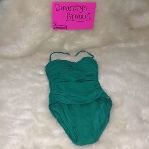 Deep Turquoise One-Piece bathing suit.